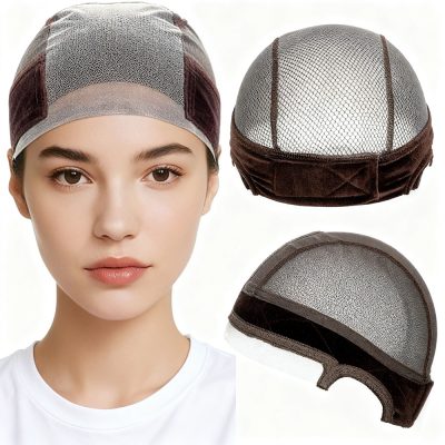 glueless wig grip cap with 4x5 transparent lace