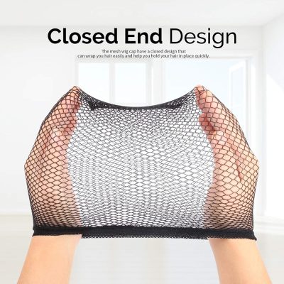 closed end hair mesh net wig cap