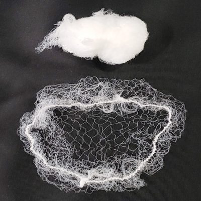 white invisible hair nets for long hair