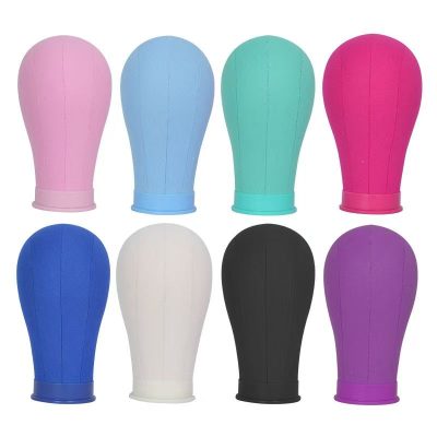 Canvas Model Wood Chip Wig Head Color Wrapped Cloth