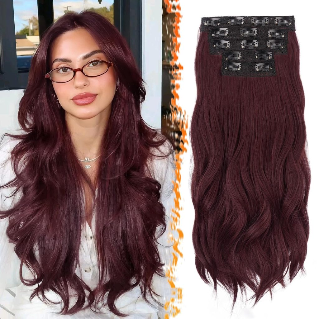 Synthetic Soft Wavy Clip In Hair Extensions, 20 Inch – wholesale from RWAVY factory