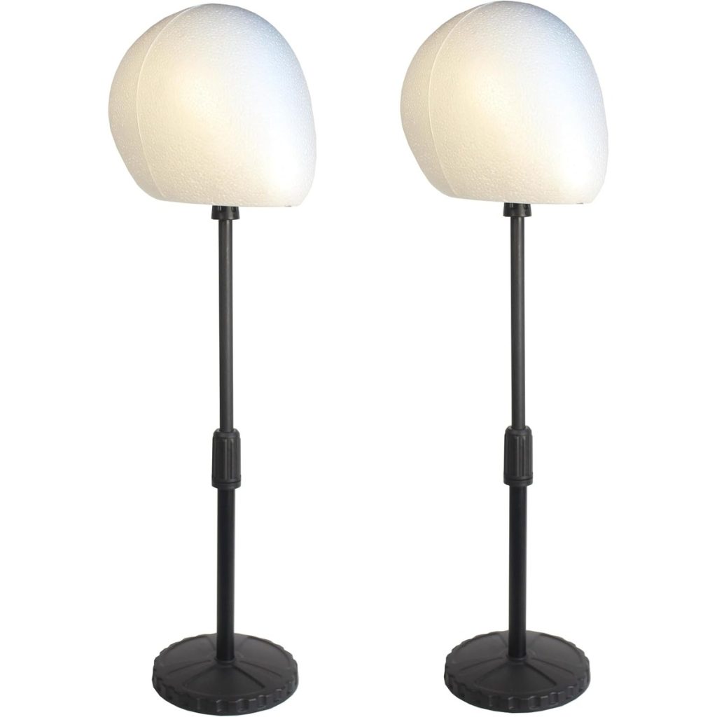 Adjustable Foam Wig Stand, 22 Inch White, 2 Pcs – wholesale from RWAVY factory