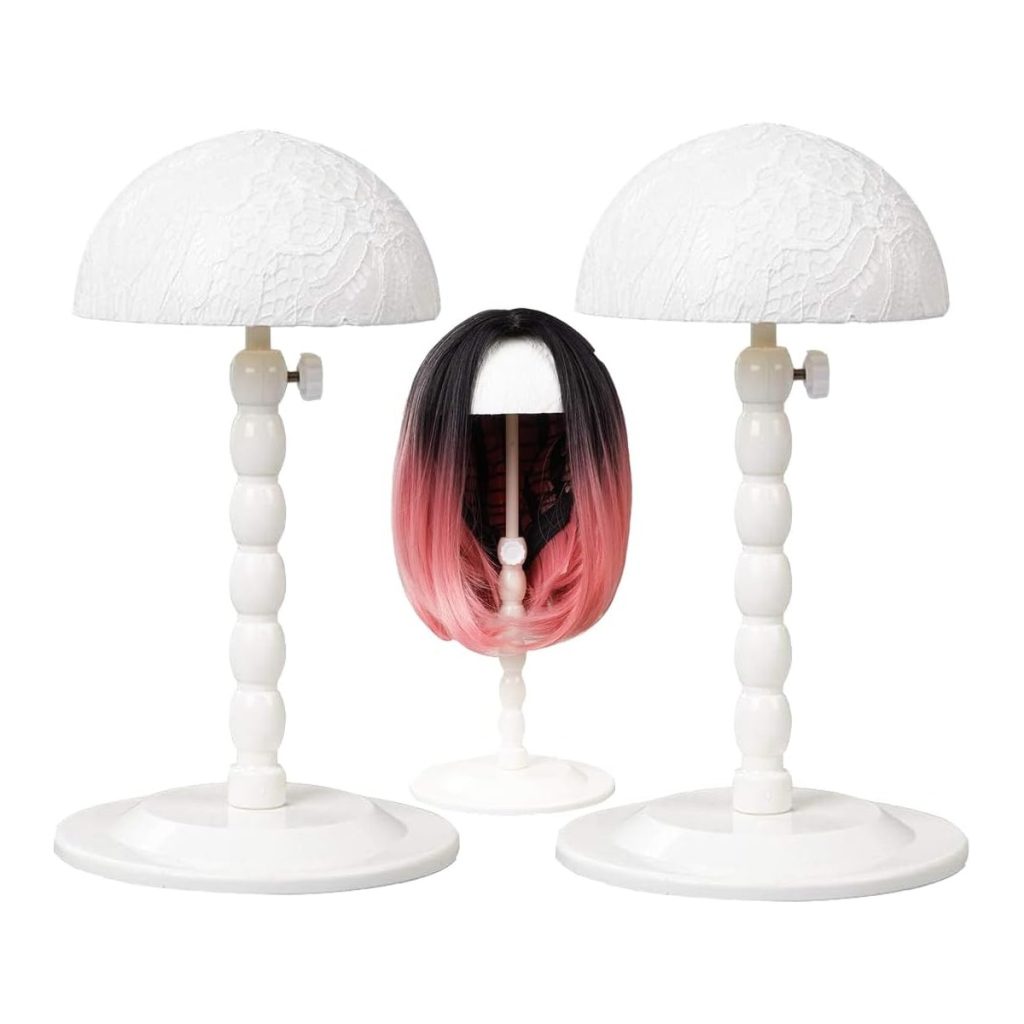 Folding Wig Stand, Adjustable 12–18.8 Inch, 2 Pcs – wholesale from RWAVY factory