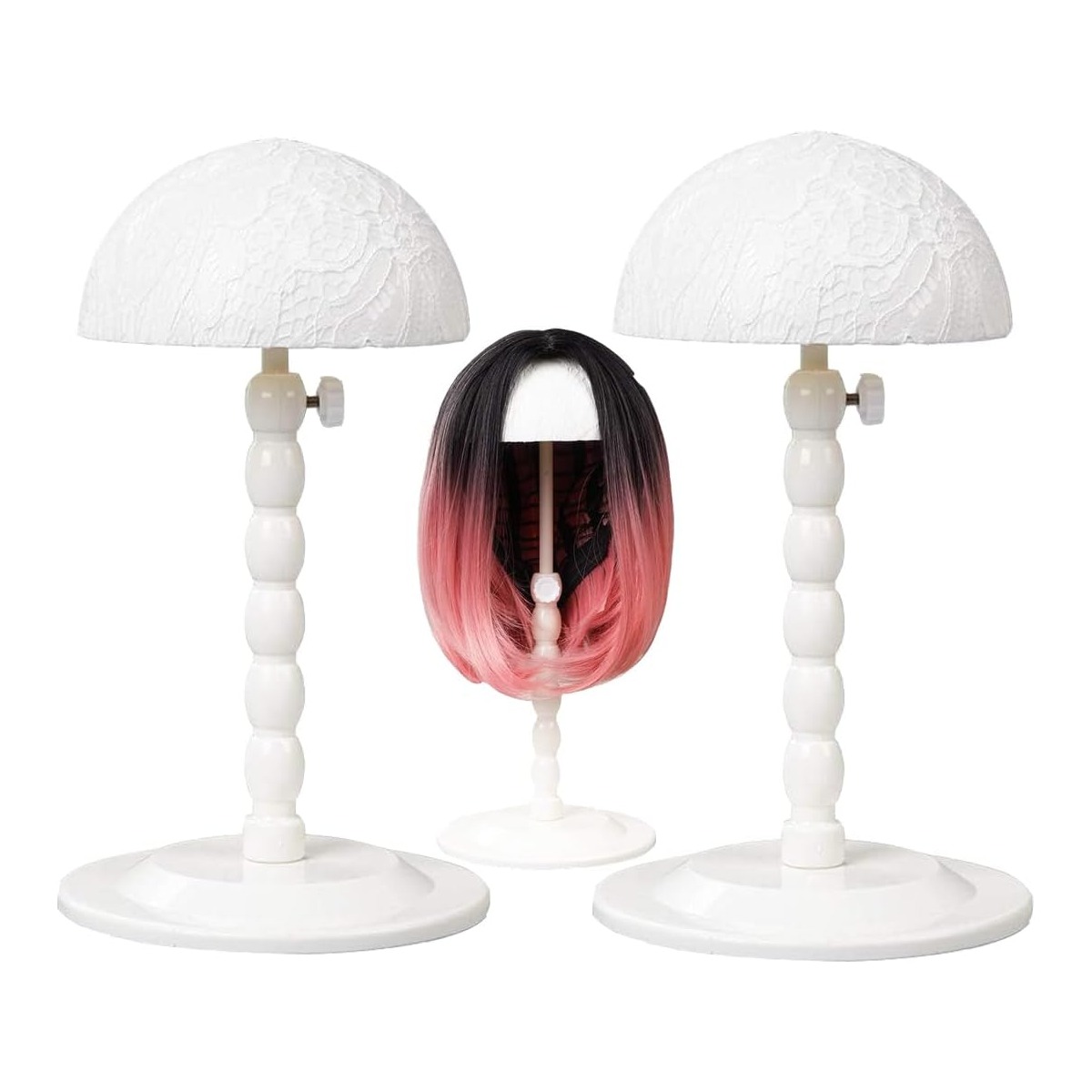 Folding Wig Stand, Adjustable 12–18.8 Inch, 2 Pcs – wholesale from RWAVY factory