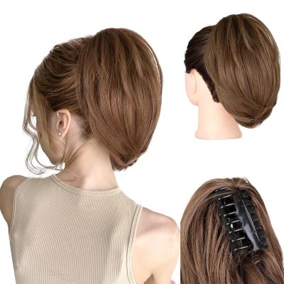 Clip On Ponytail Extension, 10 Inch Short – wholesale from RWAVY factory