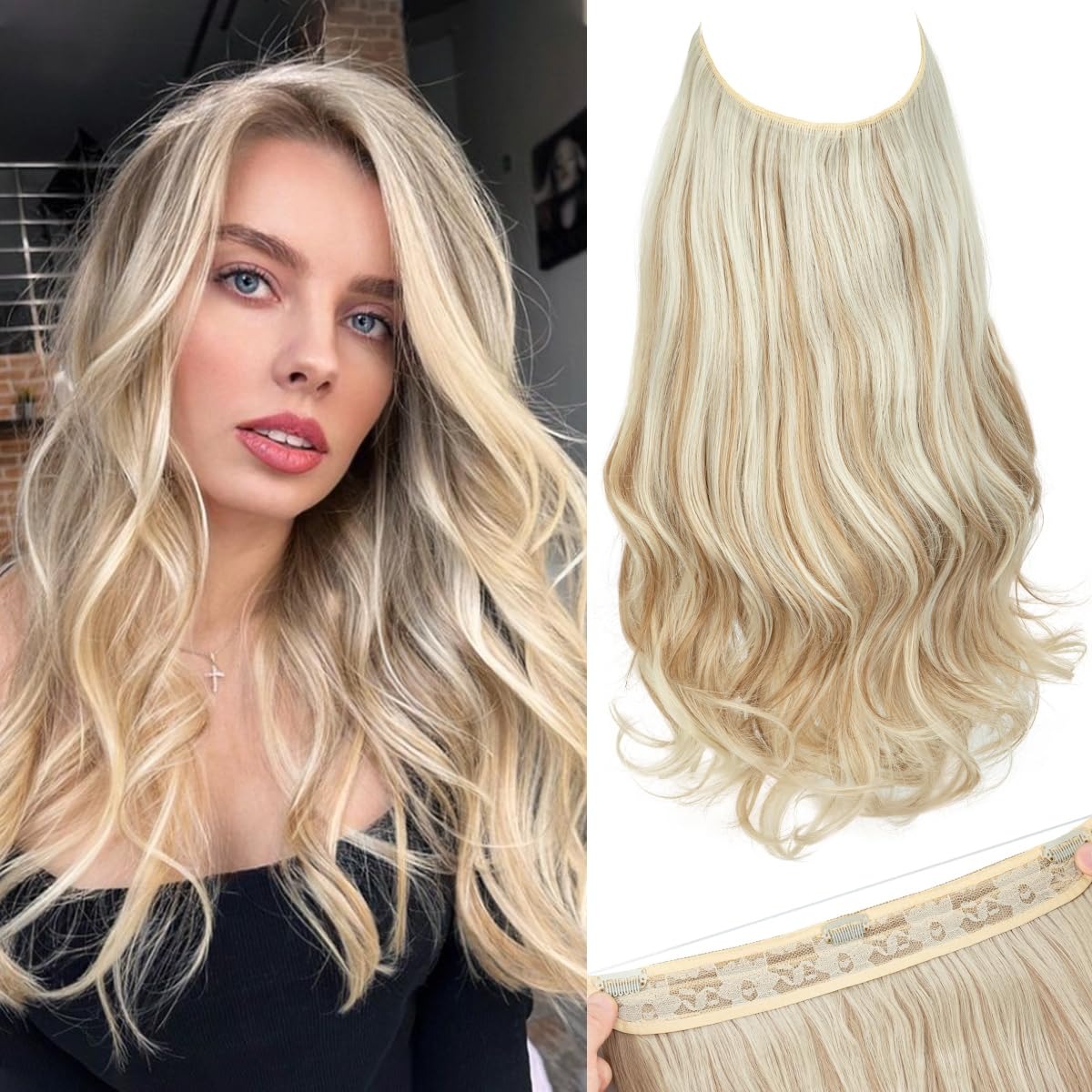 Invisible Wire Hair Extensions 3 Clips, Multi-Color – wholesale from RWAVY factory