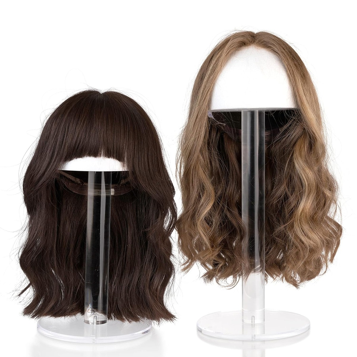 Lucite Wig Stand with Acrylic Mannequin Head, 19 Inch – wholesale from RWAVY factory