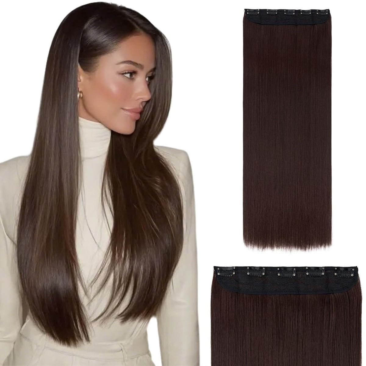 30 Inch One Piece Clip In Hair Extensions, Straight – wholesale from RWAVY factory