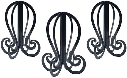 Plastic Wig Stand, 3 Pcs Black Head Holder 11.6 Inch – product detail close-up