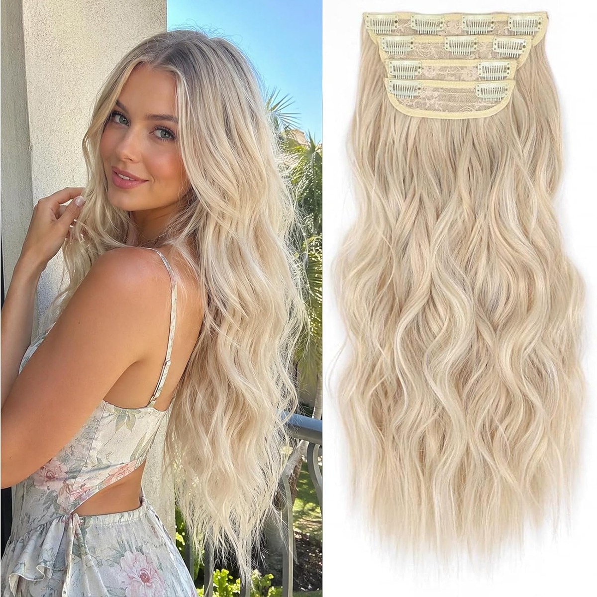 Straight Clip In Hair Extensions, 20 Inch – view 9
