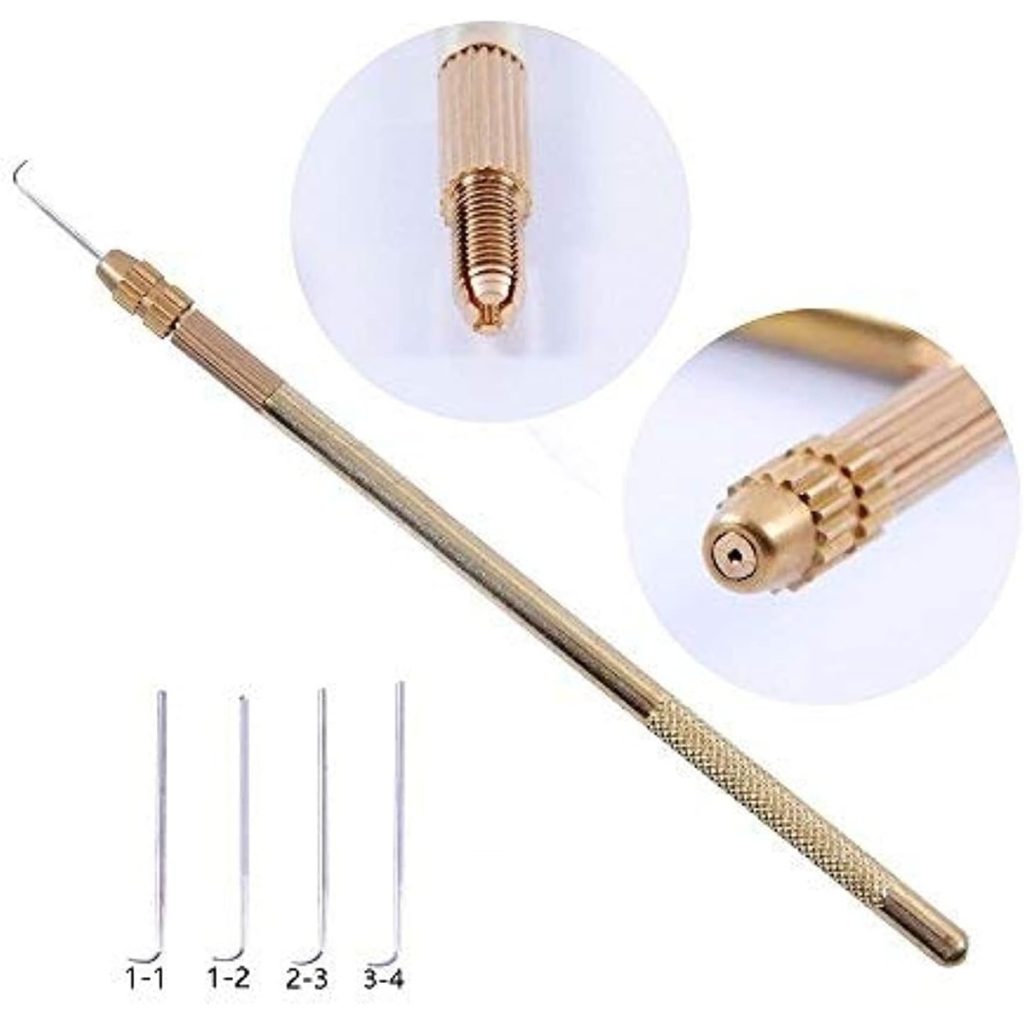 Ventilating Needles with Brass Holder, 4 Sizes – wholesale from RWAVY factory